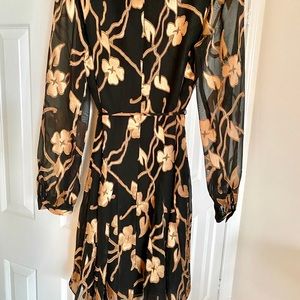 TOMMY HILFIGER Mid length black and gold dress